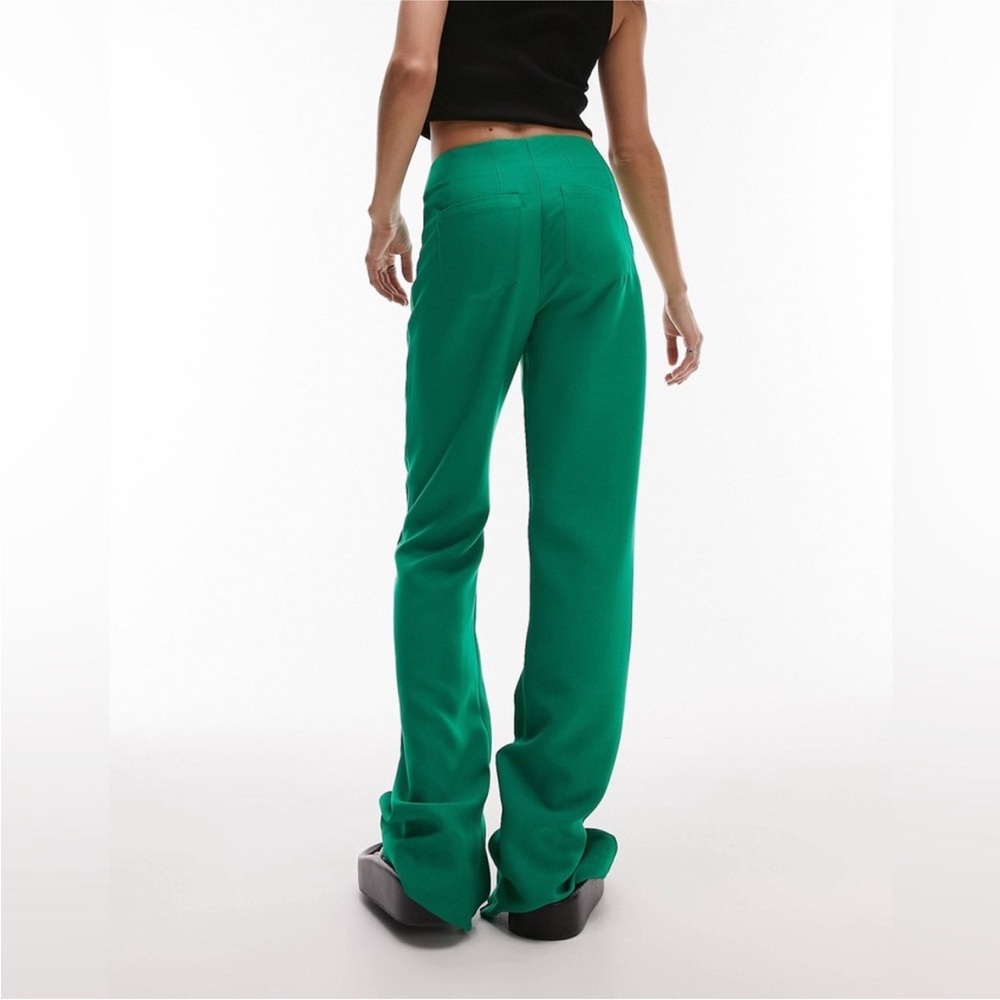 Topshop kick Flare pants with split hem zipper